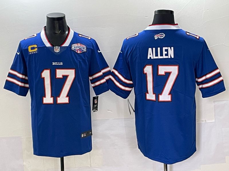 Men 2025 Buffalo Bills #17 Allen Blue Nike Limited NFL Jersey 003